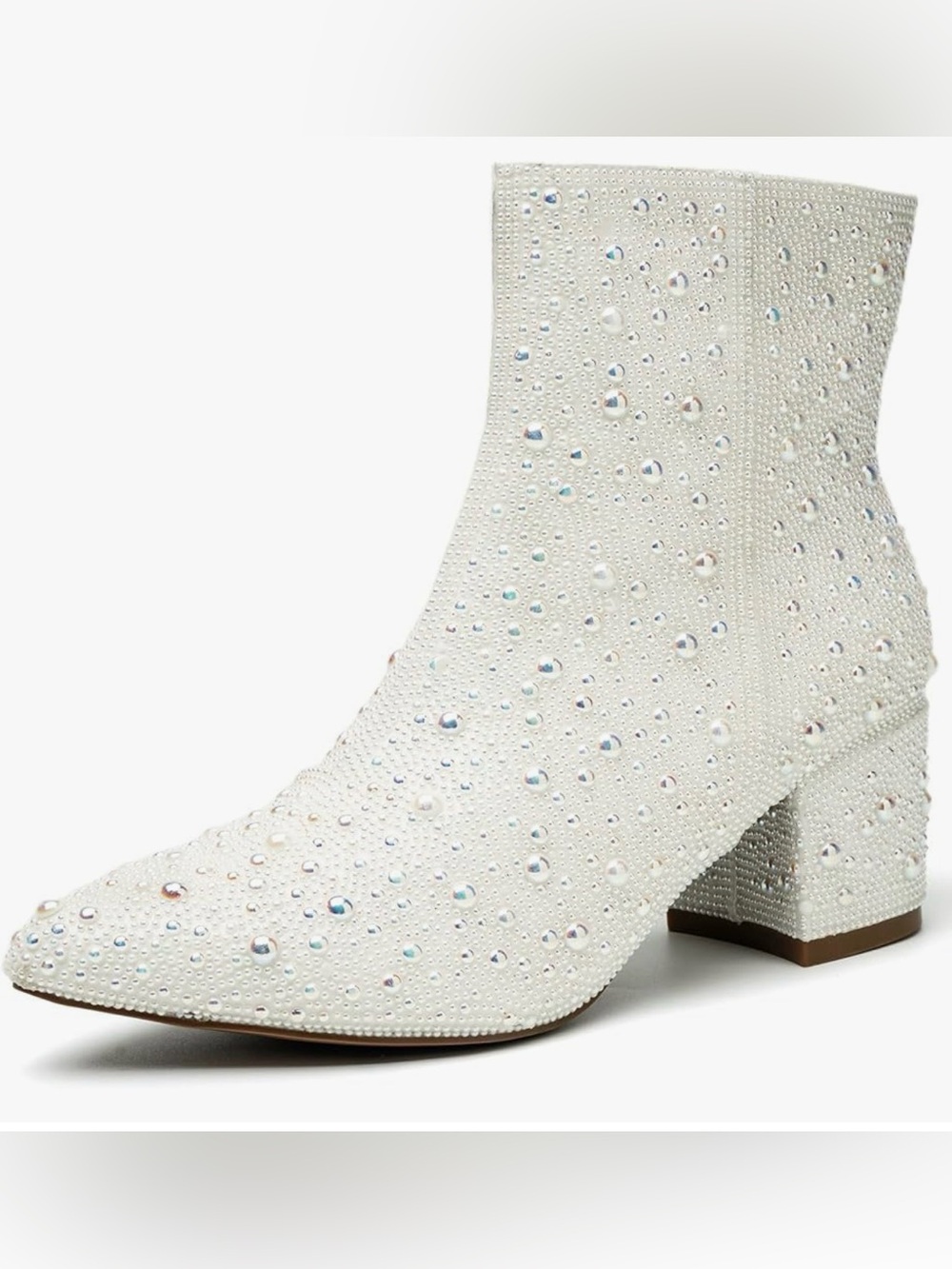 🤍 Pearl Embellished Ankle Boots | Size 7.5 | New